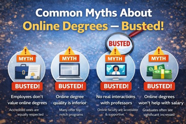 7 Common Myths About Online Degrees — Busted With Facts
