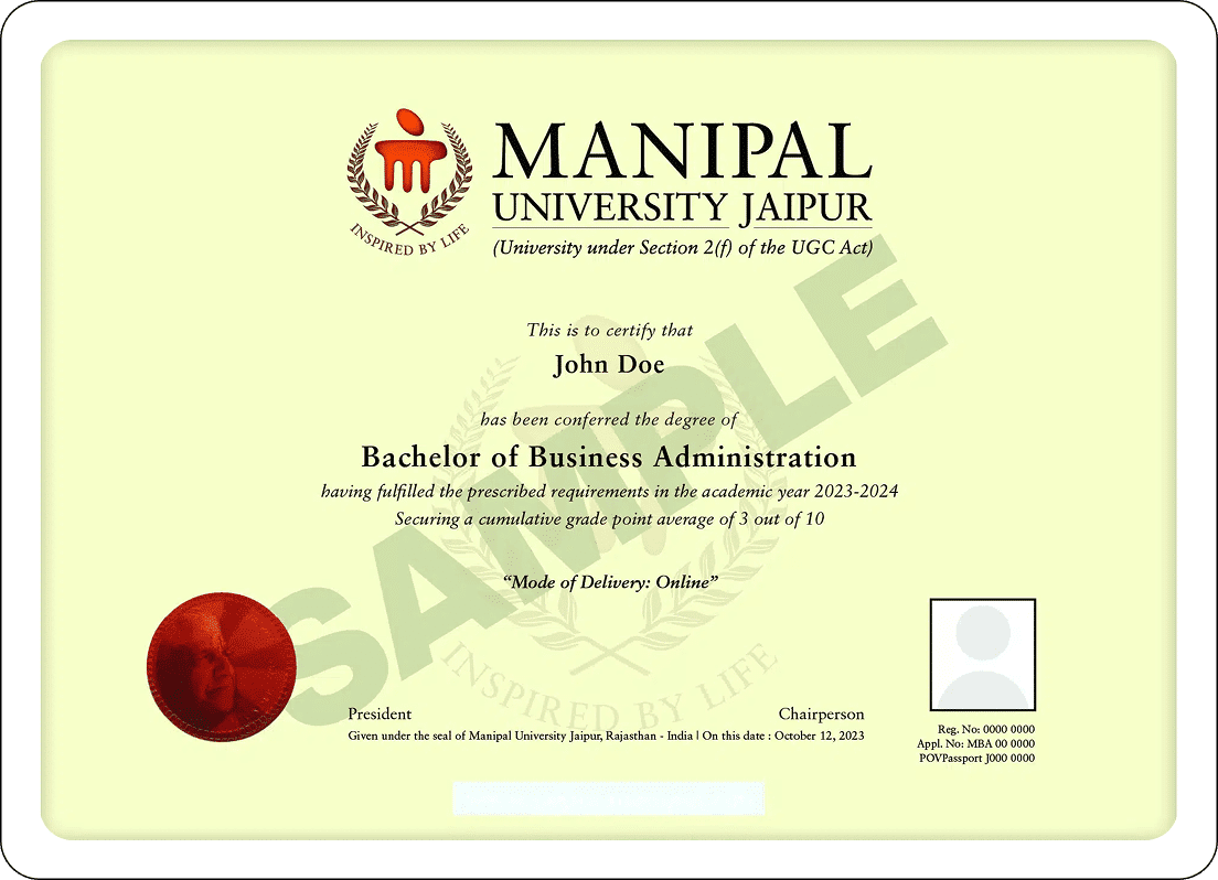 Sample Certificate