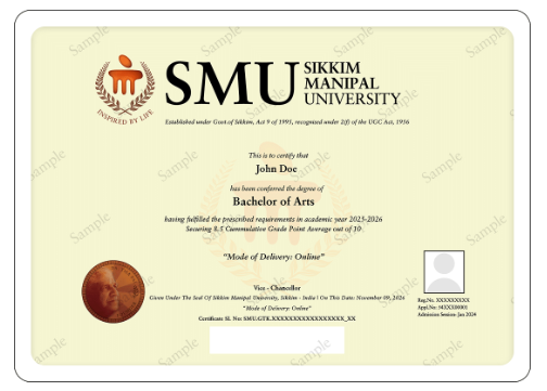 Sample Certificate