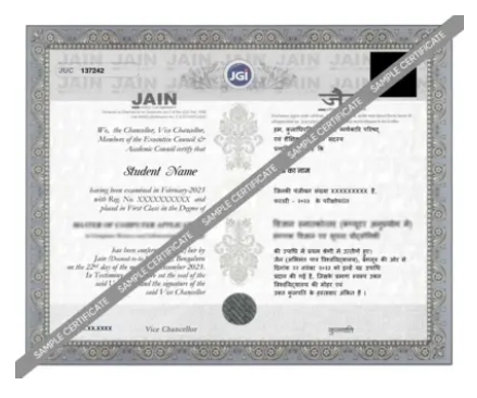 Sample Certificate
