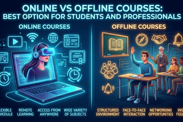 Online vs Offline Courses: Best Option for Students and Professionals