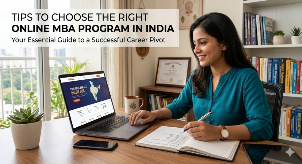 Tips to Choose the Right Online MBA Program in India