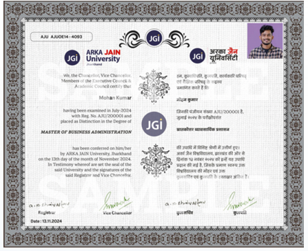 Sample Certificate